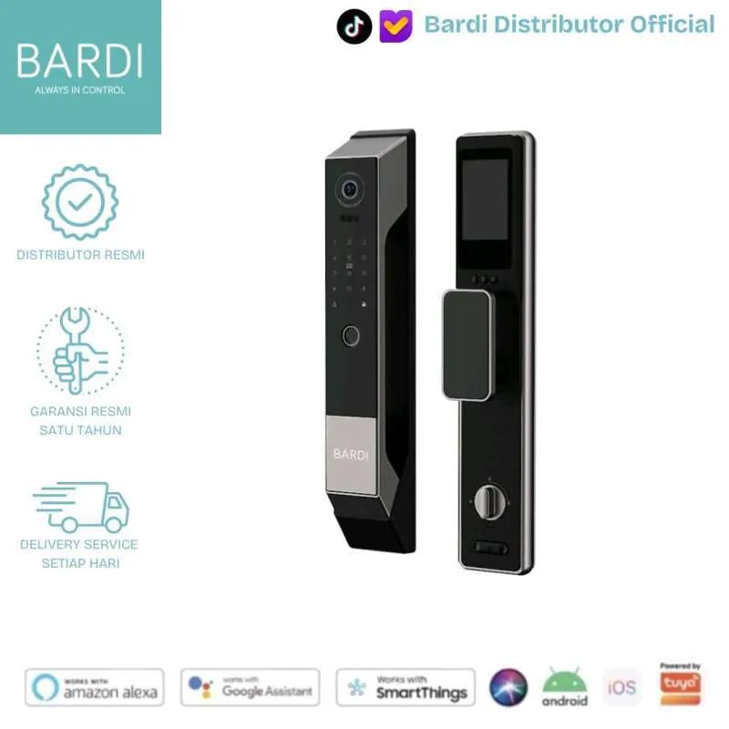 BARDI SMART DOOR LOCK WITH FACE RECOGNITION WIFI - HANDLE DOORLOCK - Image 1