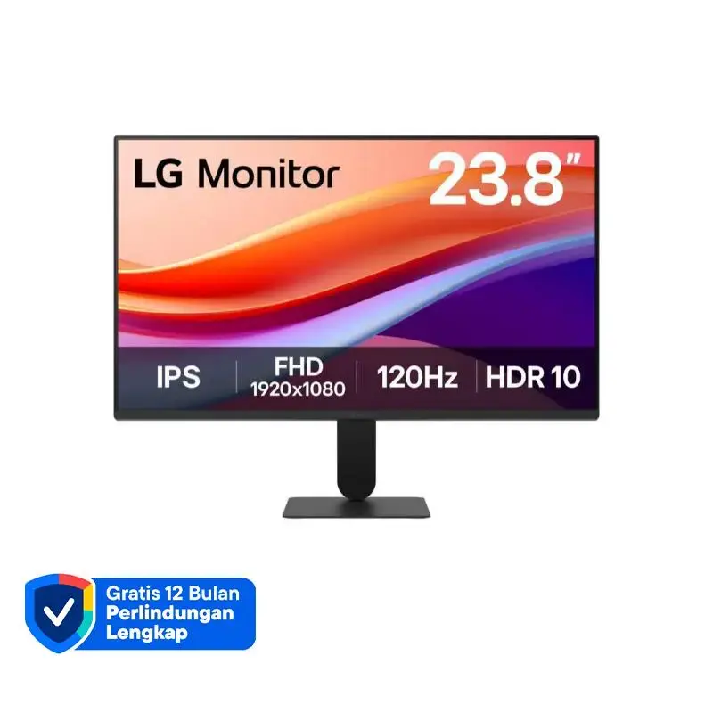 LG 24U411A-B Monitor 24-Inch IPS FHD 120Hz 4-side Virtually Borderless design sRGB 99% - Image 1