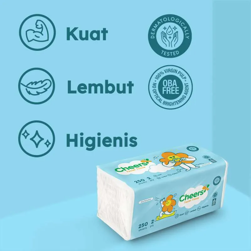 Cheers Facial Tissue 250 Sheets