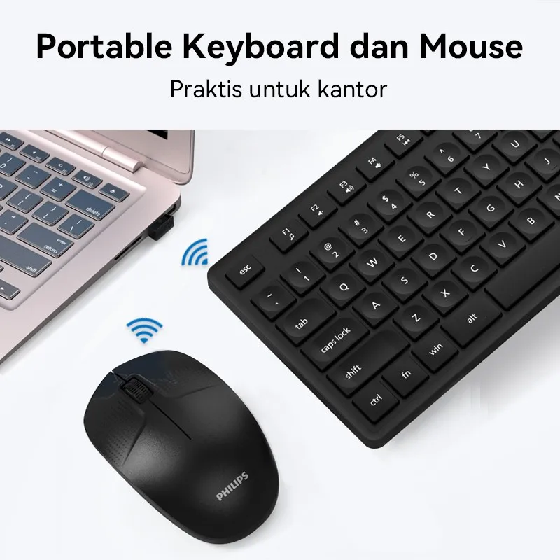 Philips SPT6358 Keyboard Mouse Wireless Set Combo - Image 2