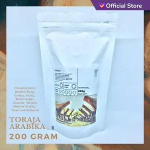 Kopi Espresso Arabika Toraja 200 Gram | Medium Dark Roast