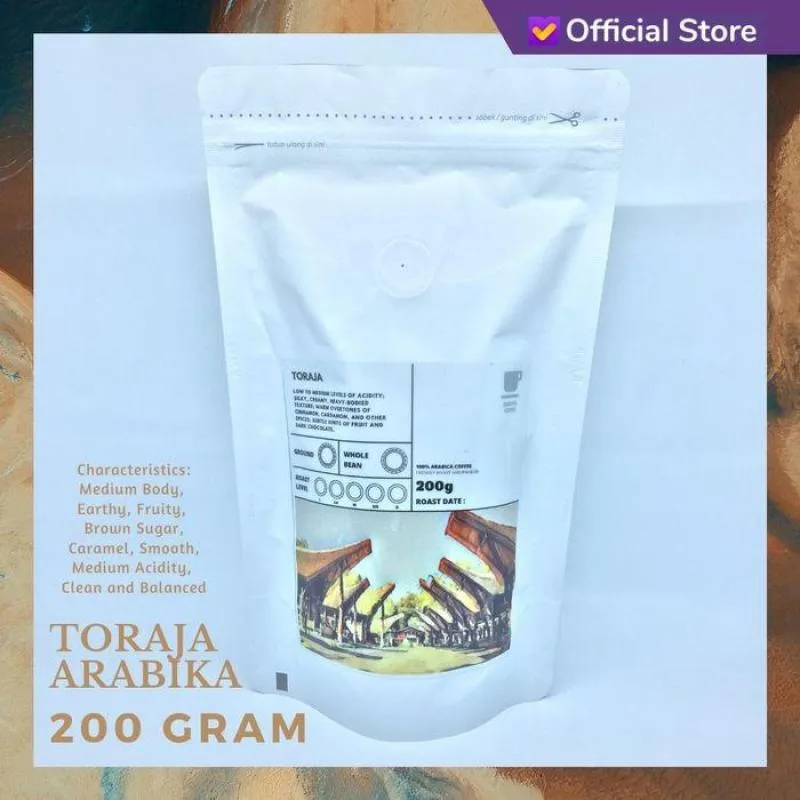 Kopi Espresso Arabika Toraja 200 Gram | Medium Dark Roast