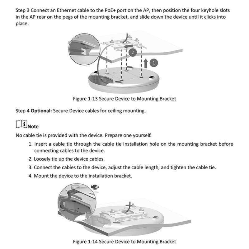 HIKVISION DS-3WAP522-SI Wi-Fi 5 1200M Celling Access Point - Image 2