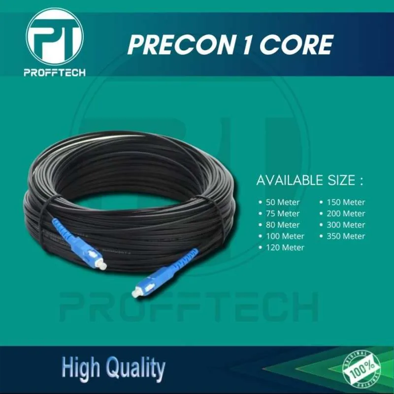 Kabel Fiber Optik Ftth Drop Cable Sc Sc Precon Fiber Optic 200 Meter - Image 2