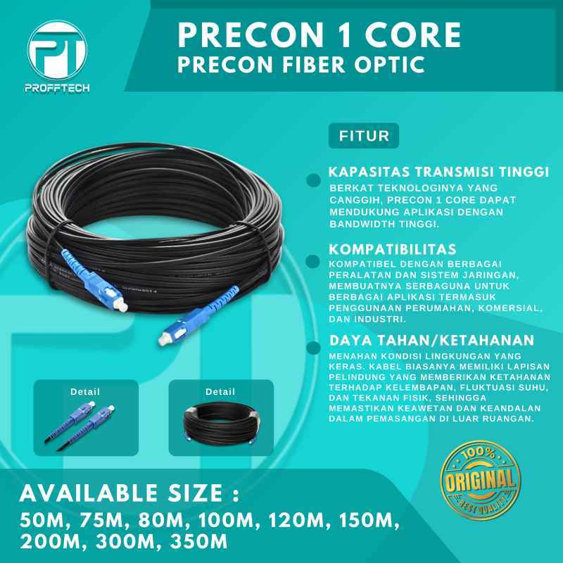 profftech_kabel_fiber_optik_ftth_drop_cable_sc_sc_precon_fiber_optic_200_meter_full02_od2kd7j7 Kabel Fiber Optik Ftth Drop Cable Sc Sc Precon Fiber Optic 200 Meter - Image 1